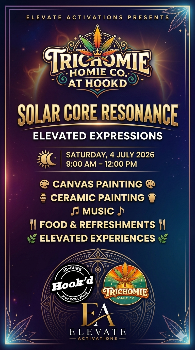Elevate Activations Presents: Trichomie Homie Co. at Hookd - Solar Core Resonance